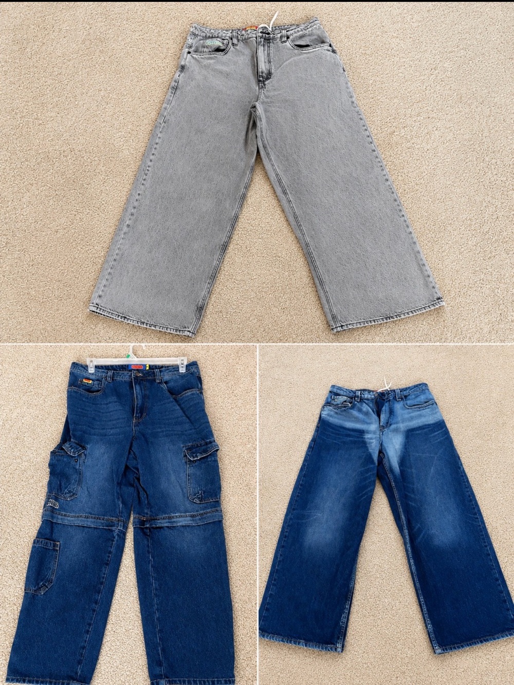 Men Y2K Wide Leg Jean